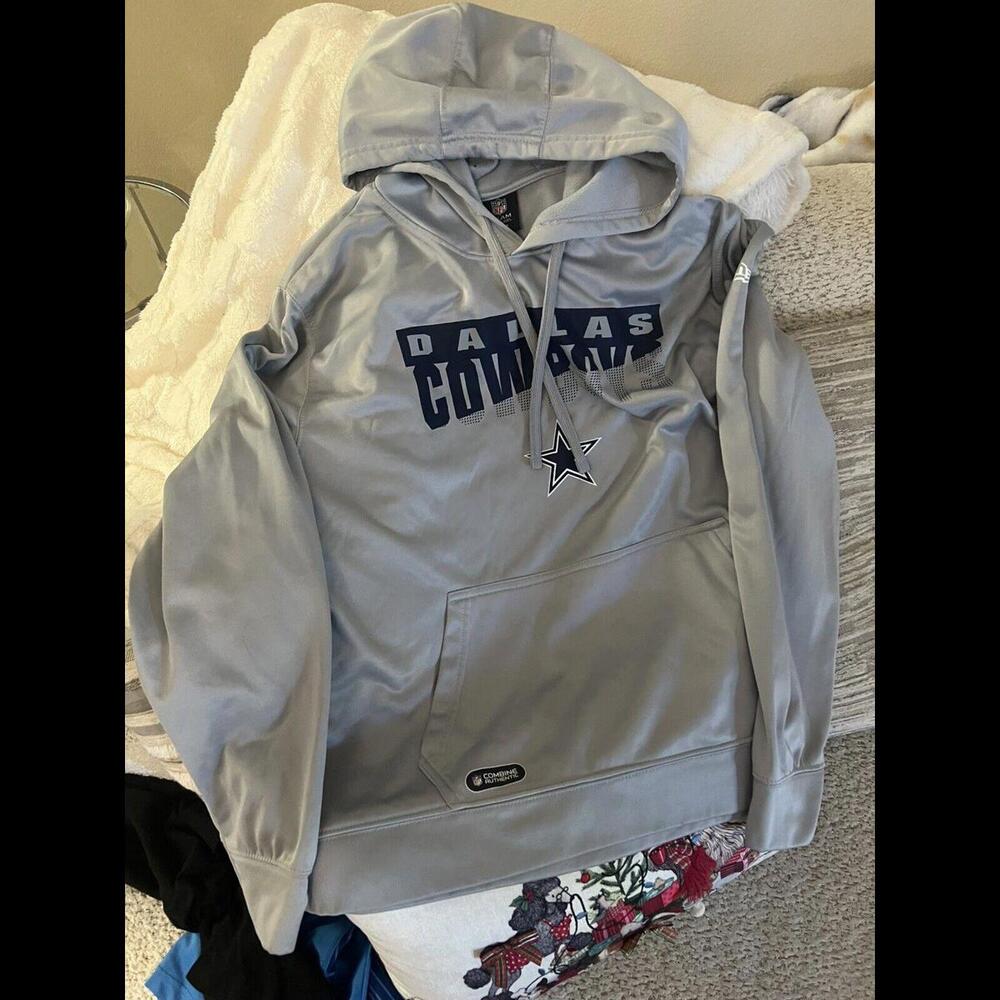 Dallas Cowboys NFL Hoodie Mens 2XL DCA Blue Gray Pouch Pocket Americas Team XXL